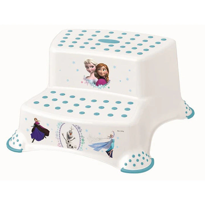 Keeeper Disney-Double Step Stool With Anti-Slip Function (Frozen White)