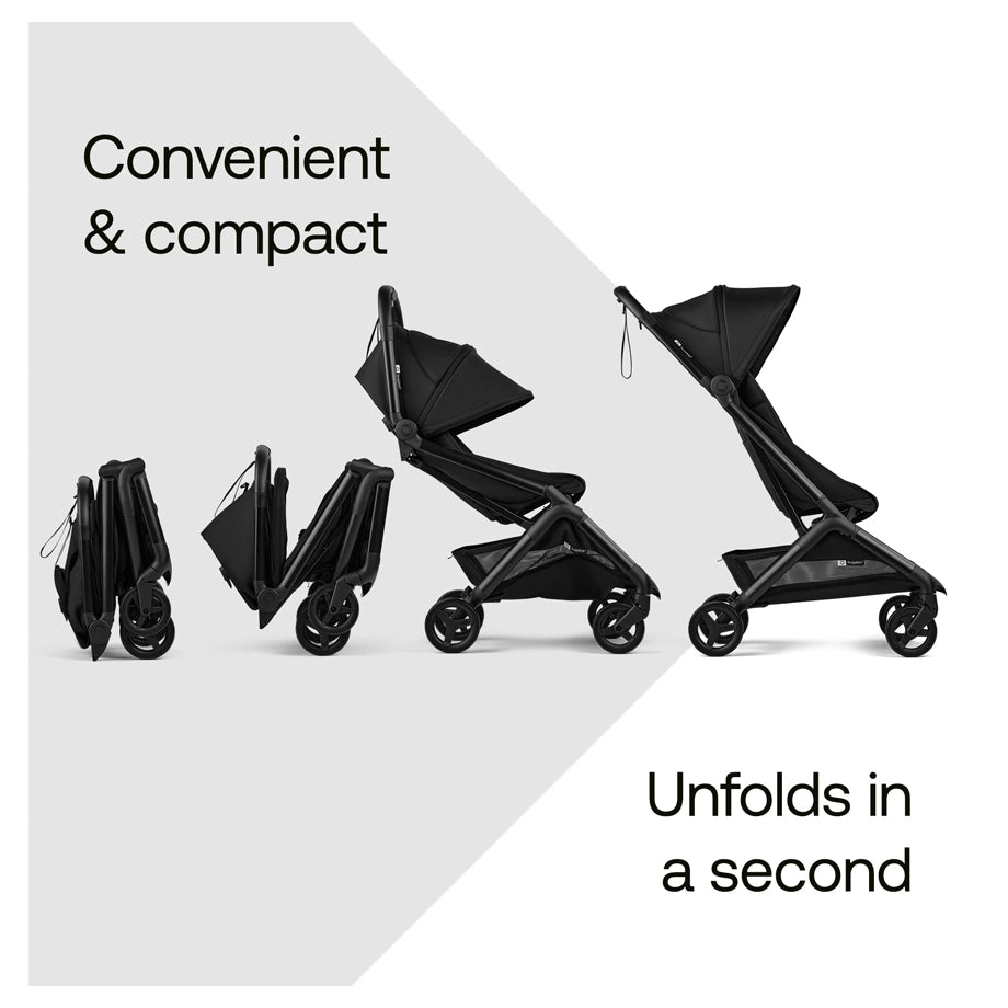 Bugaboo Butterfly 2 Complete Travel Stroller (Black/Midnight Black)