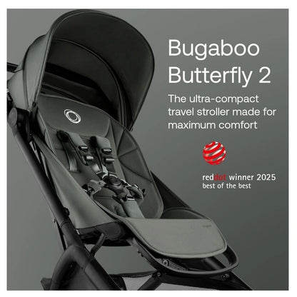 Bugaboo Butterfly 2 Complete Midnight Edition Stroller (Black/Forest Green)