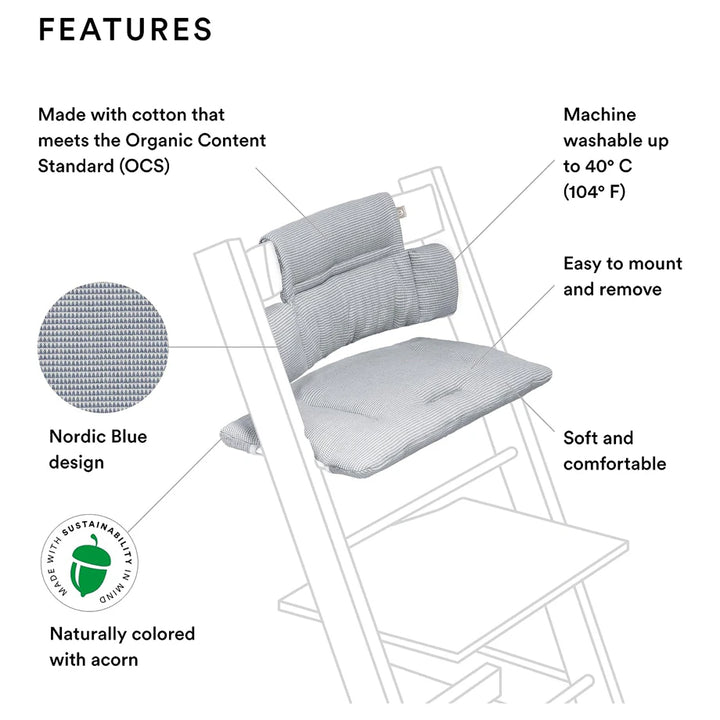 Stokke Tripp Trapp Classic Cushion (Nordic Blue)