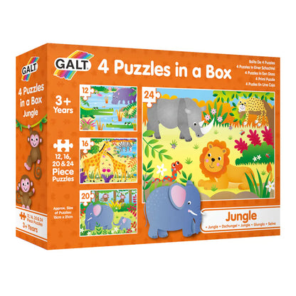 Galt 4 Puzzles In A Box Jungle