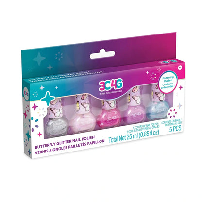 3C4G Butterfly Nail Polish Set 5 Pack