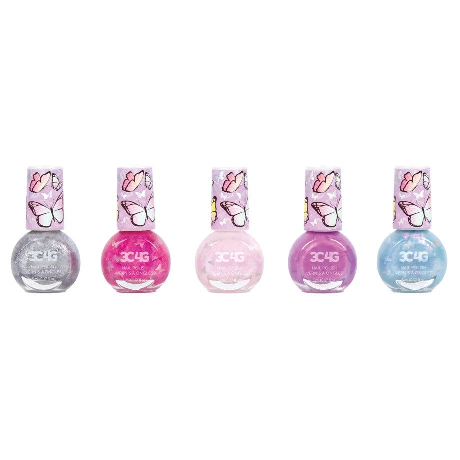 3C4G Butterfly Nail Polish Set 5 Pack