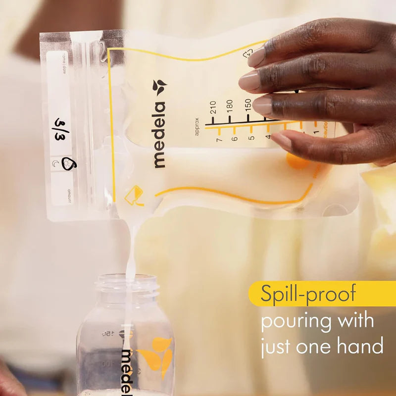 Medela - Easy Pour Breast Milk Storage Bags 210ml - Pack of 25