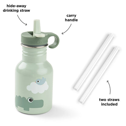 Done By Deer Metal Bottle 350 ml Playground Green (Green)
