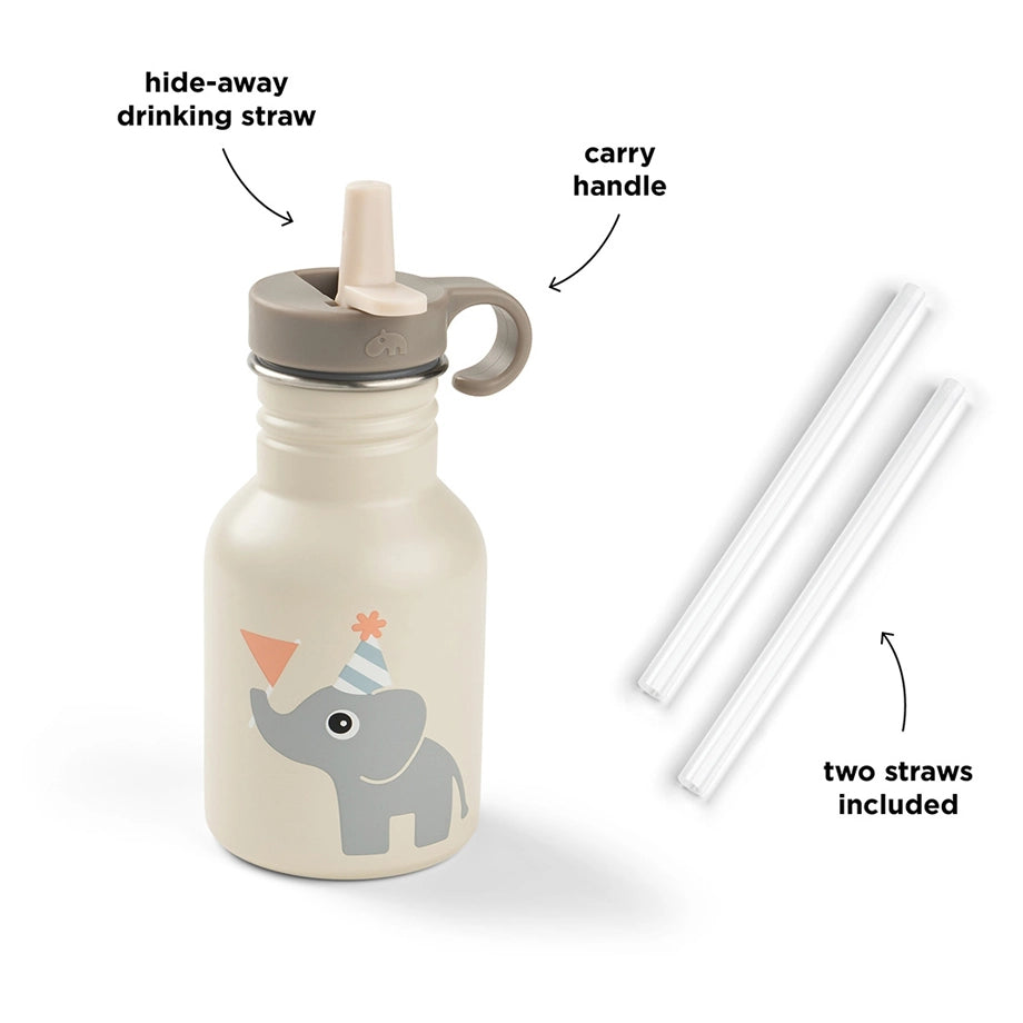 Done By Deer Metal Bottle 350 ml Celebration Sand (Sand)