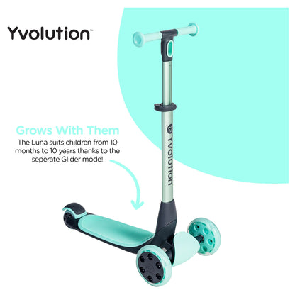 Yvolution YGlider Luna Kids Scooter  (Green)