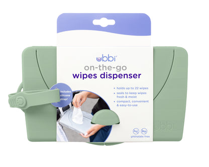 Ubbi  OTG Wipes Dispenser ( Sage)