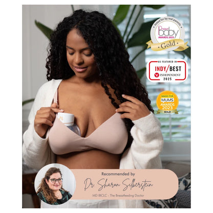 Fraupow Wearable Breast Pump | Hands-Free | Rechargeable | 4 Modes