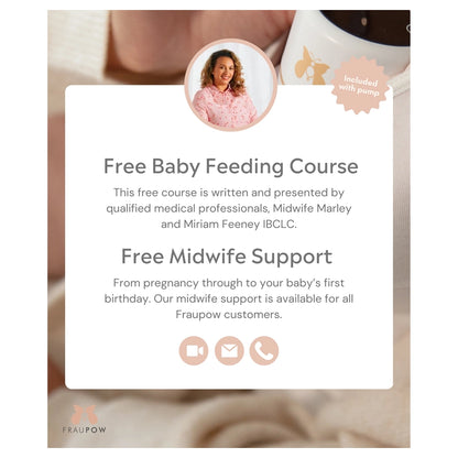 Fraupow Wearable Breast Pump | Hands-Free | Rechargeable | 4 Modes