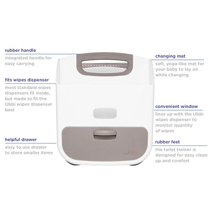Ubbi Diaper Caddy (Taupe)