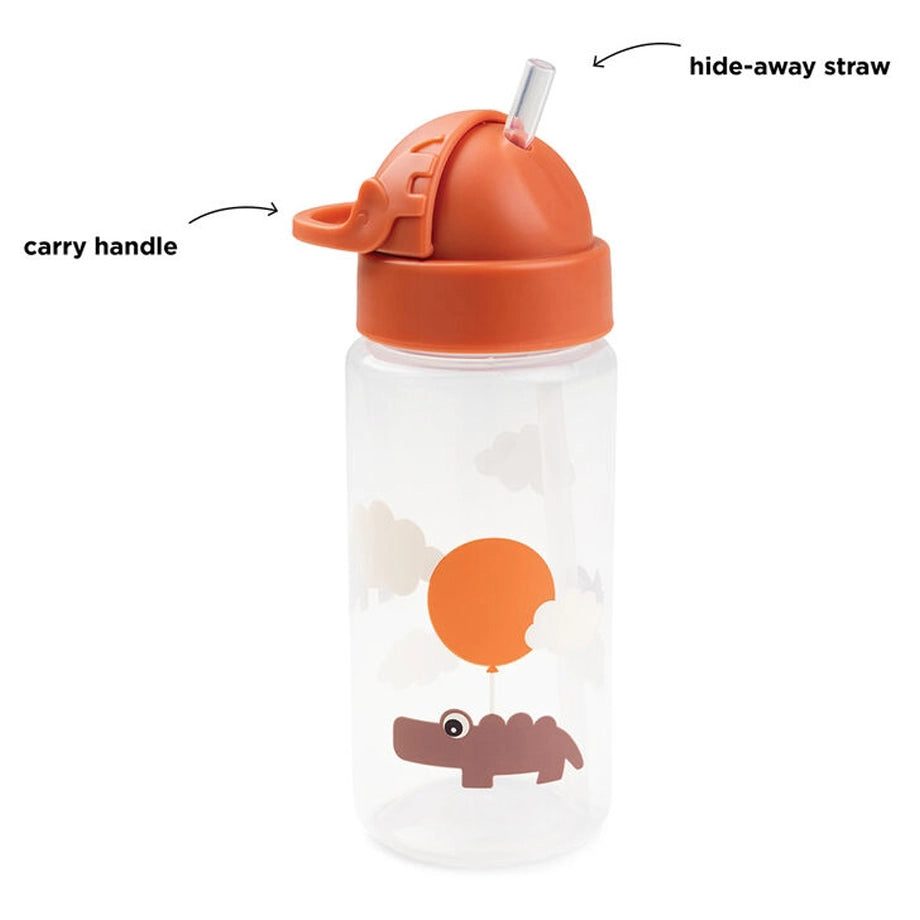 Done By Deer Straw Bottle Happy Clouds Papaya (Papaya)