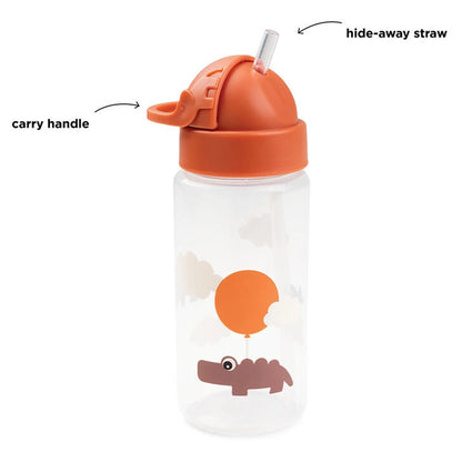 Done By Deer Straw Bottle Happy Clouds Papaya (Papaya)