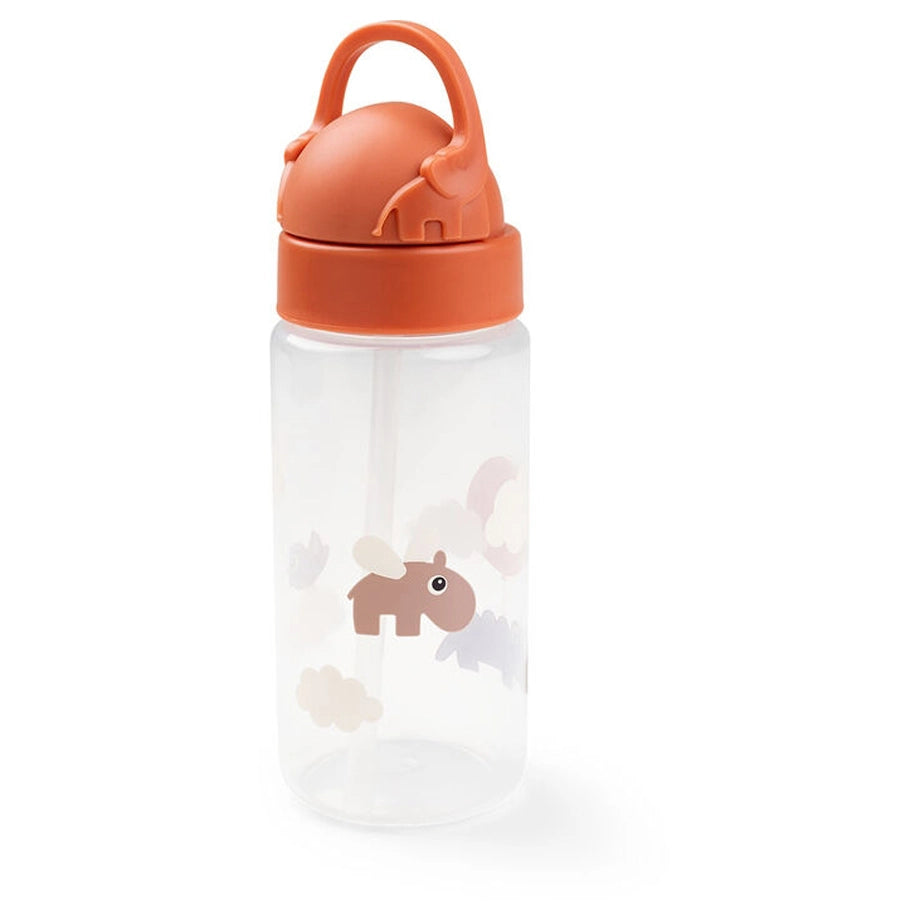 Done By Deer Straw Bottle Happy Clouds Papaya (Papaya)