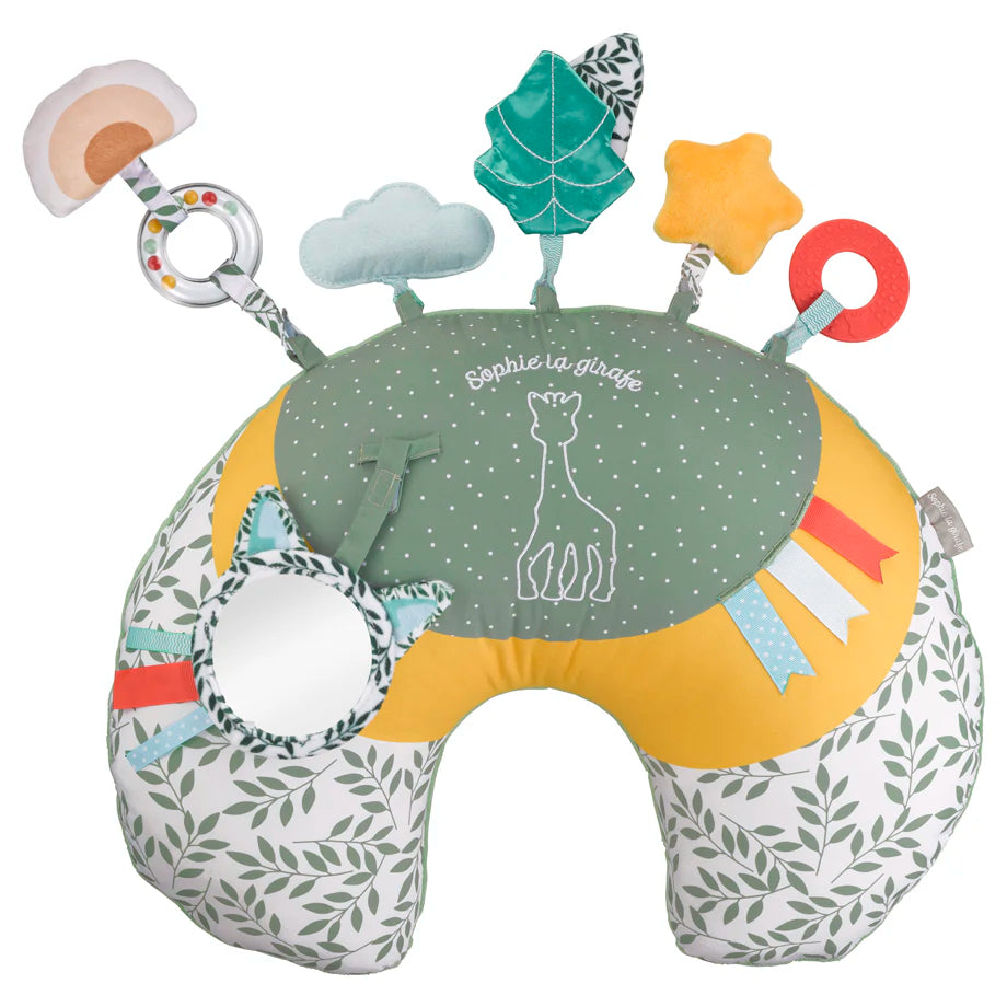 Sophie La Girafe Cosy Play Cushion Baby Activity Toy (Multicolour)
