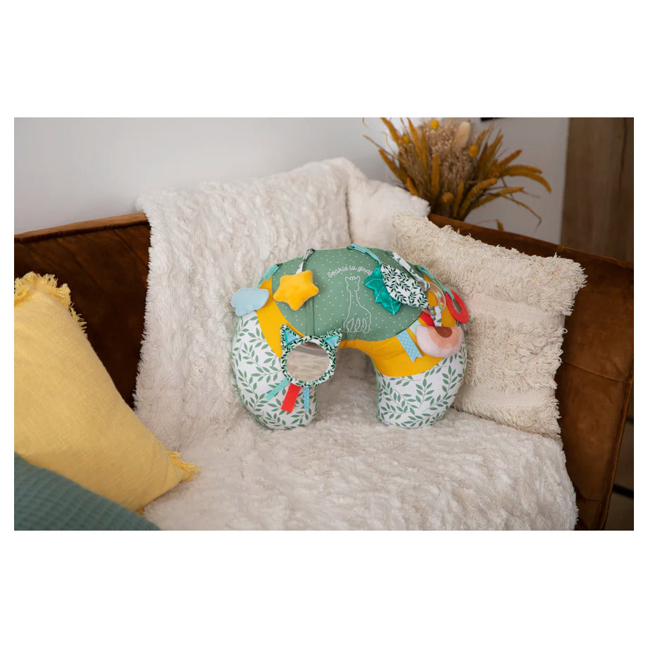 Sophie La Girafe Cosy Play Cushion Baby Activity Toy (Multicolour)