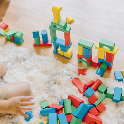Melissa and Doug 100 Wood Blocks Set