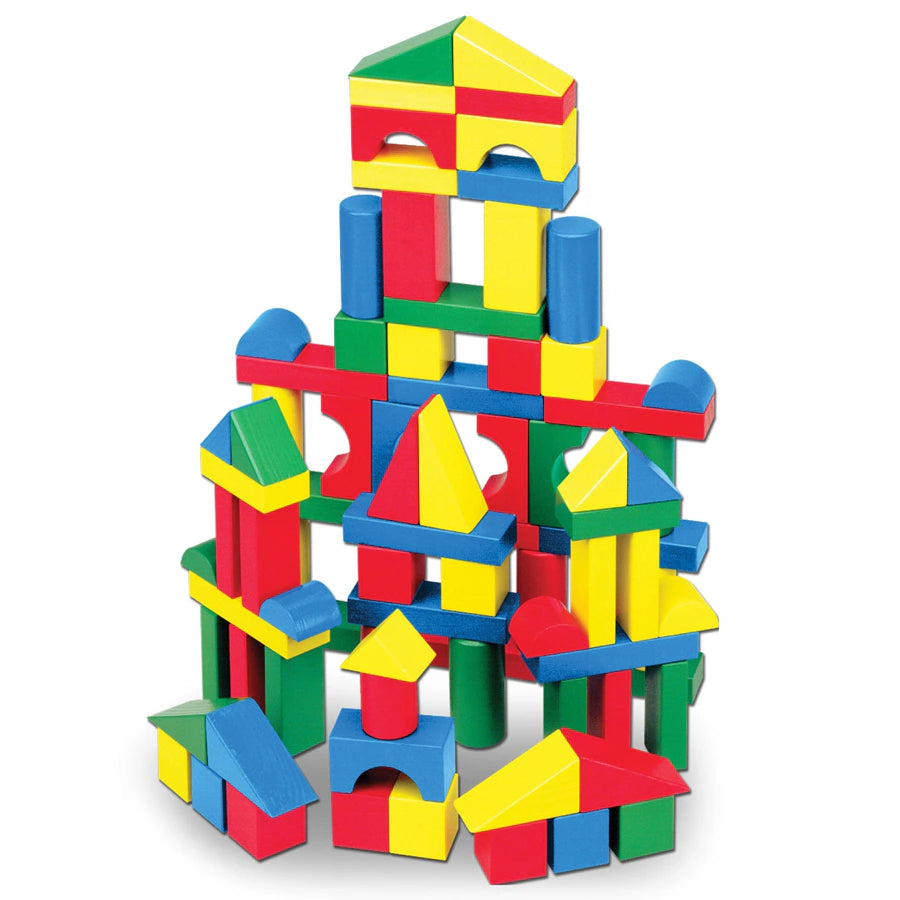 Melissa and Doug 100 Wood Blocks Set