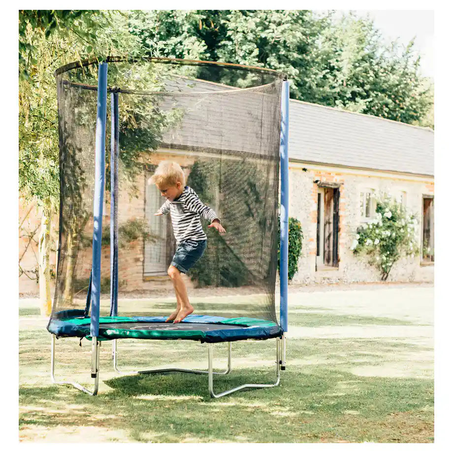 Plum Junior Spring-Safe Trampoline & Enclosure (Blue/Green)