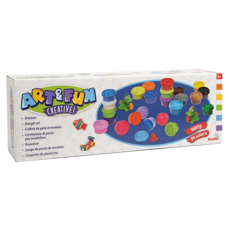 Art & Fun 24 Dough Pots in 24 Colors