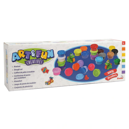 Art & Fun 24 Dough Pots in 24 Colors