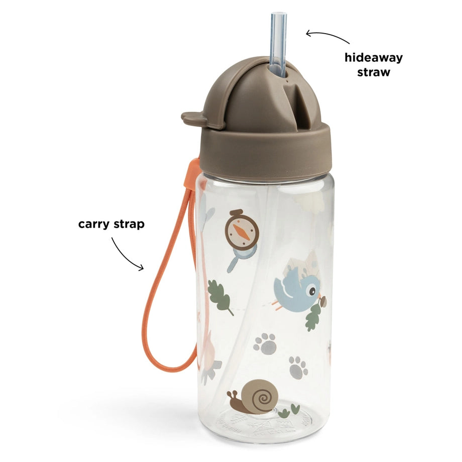 Done By Deer Straw Bottle Tiny Trails (Sand, 350 ml)