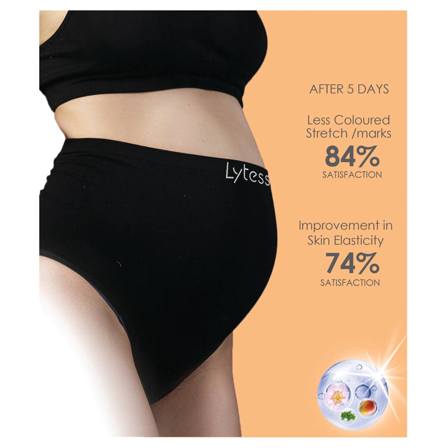 Lytess Anti-Stretch Mark High Waist Maternity  Brief (Black)