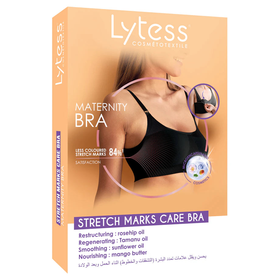 Lytess Anti-Stretch Mark Nursing Bra (Black)