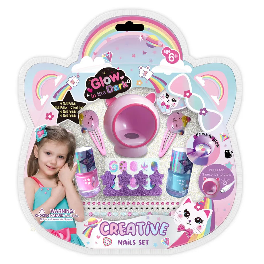 Pecoware Glow in the Dark Creative Nail Set