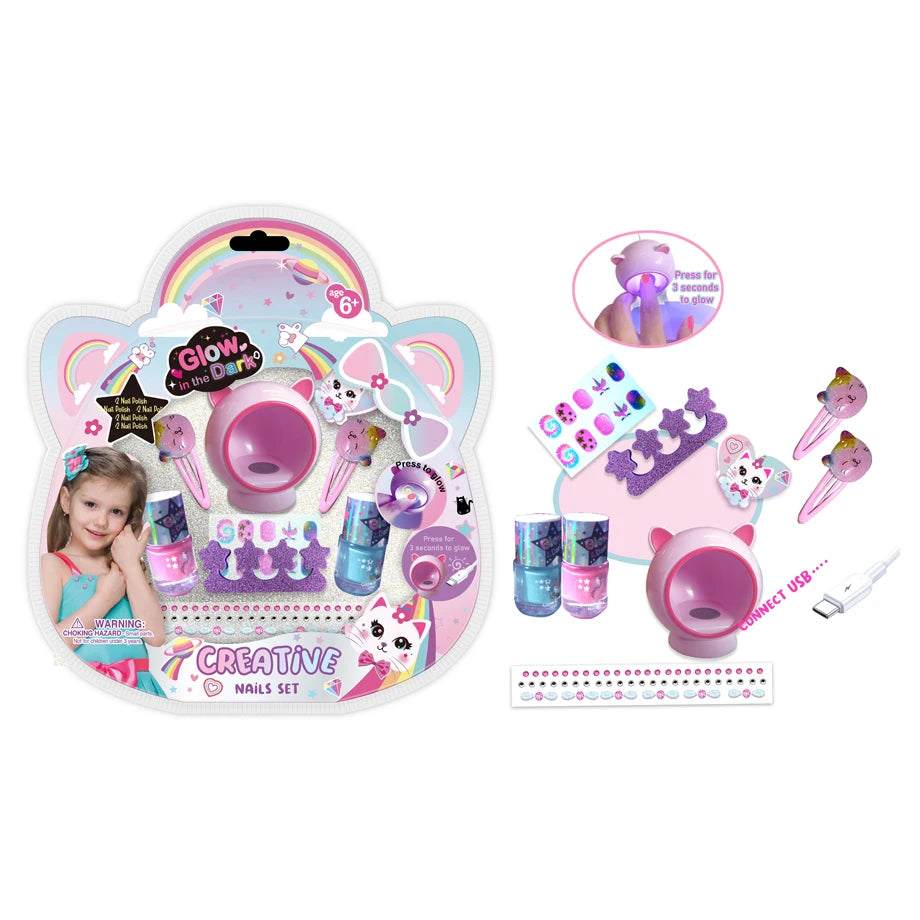 Pecoware Glow in the Dark Creative Nail Set