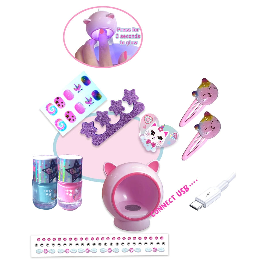 Pecoware Glow in the Dark Creative Nail Set