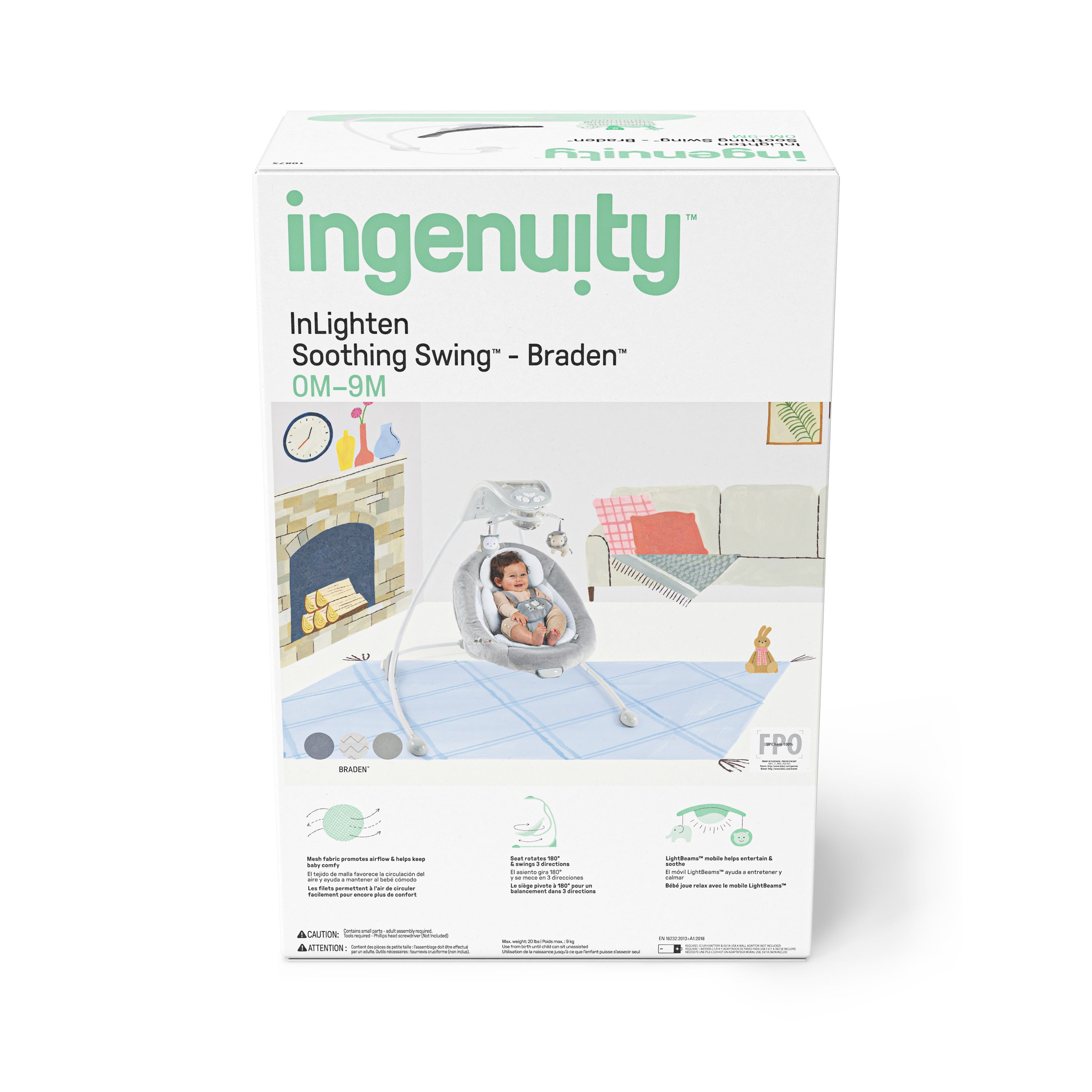 Ingenuity - DreamComfort Cradling Swing - Braden