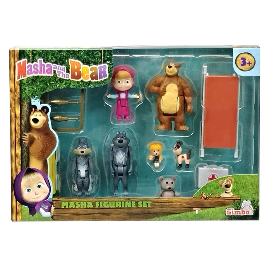 Masha and the Bear  Mini Figurines Set