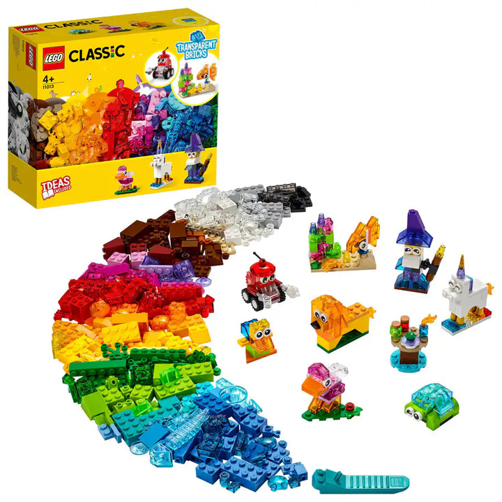 Lego Classic Creative Transparent Bricks Kids’ Building Kit (500 Pieces)