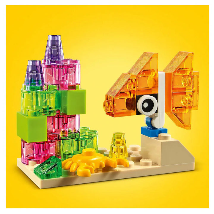 Lego Classic Creative Transparent Bricks Kids’ Building Kit (500 Pieces)