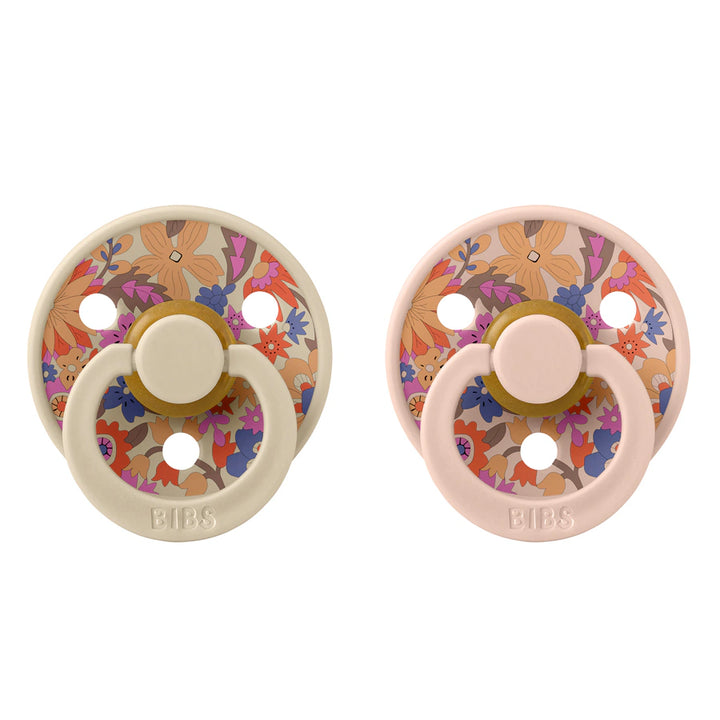 Bibs x Liberty 2 Pack Colour June Blossom Latex Size 1 Blush Mix