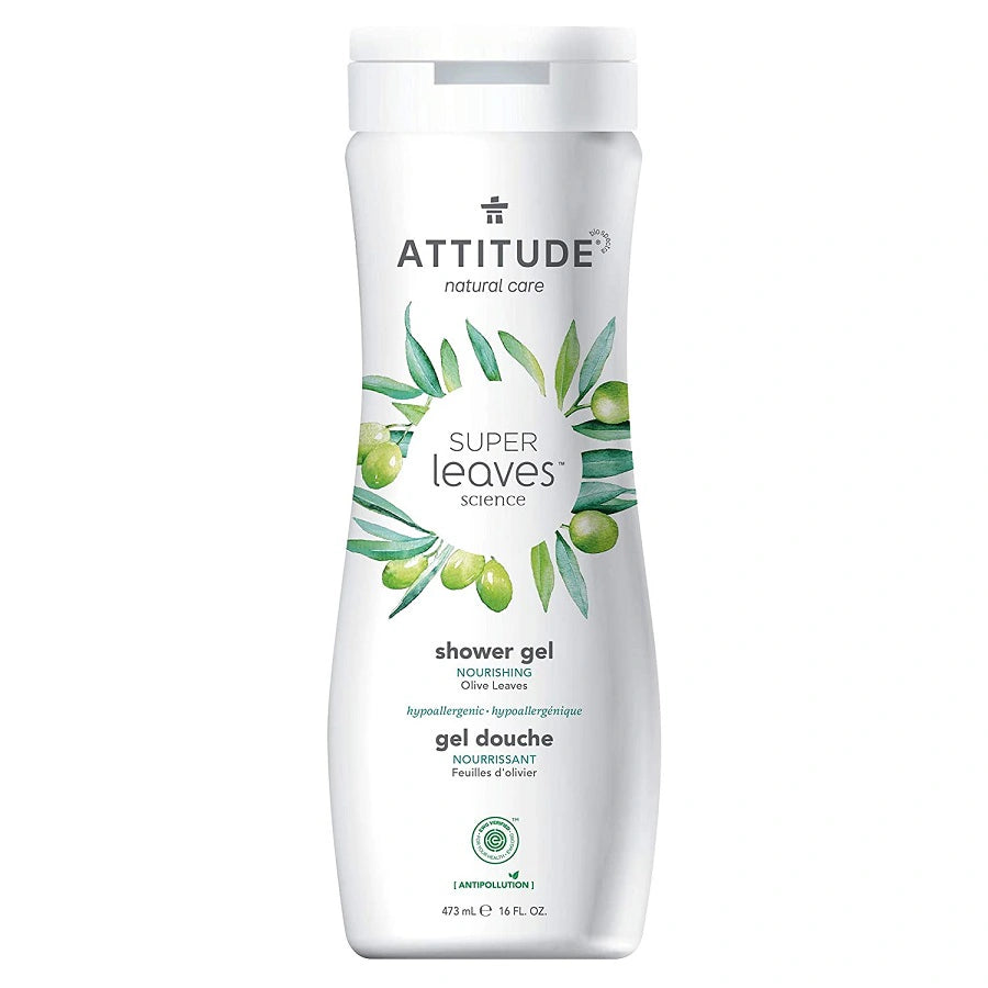 Attitude Super Leaves Shower Gel, Olive Leaves 473ml