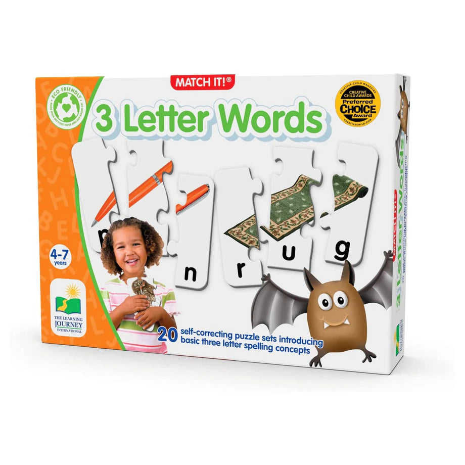 The Learning Journey Match It! - 3 Letter Words