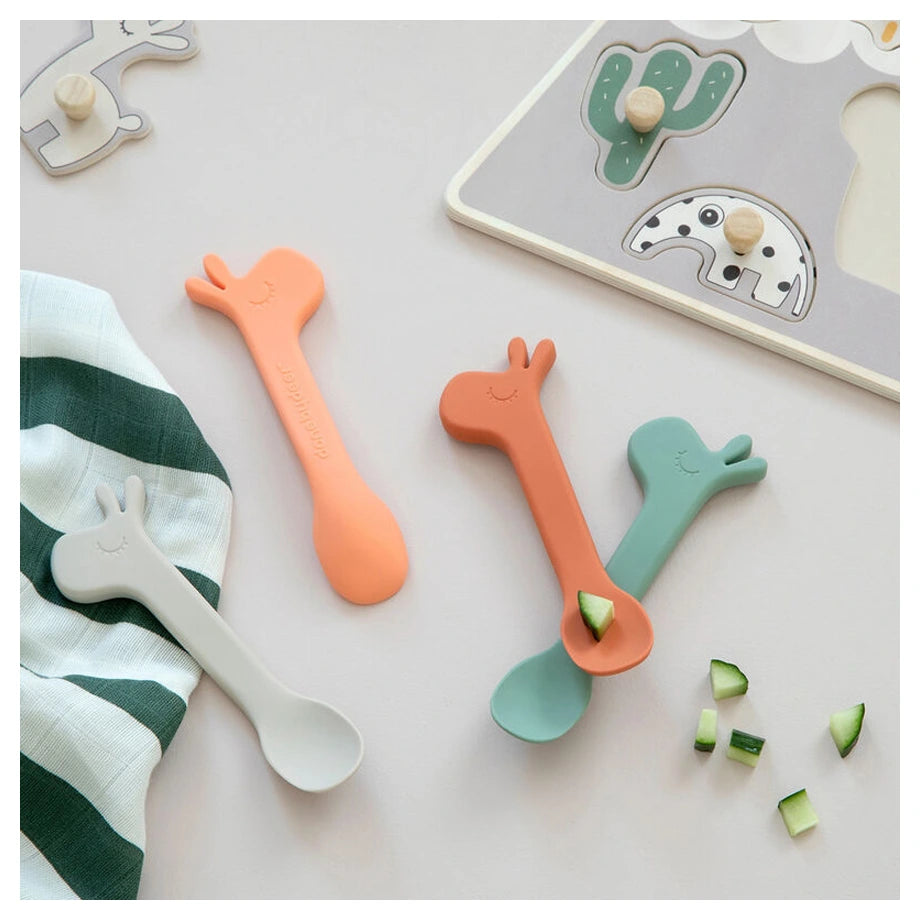Done By Deer Silicone Spoon 2-Pack Lalee (Powder)