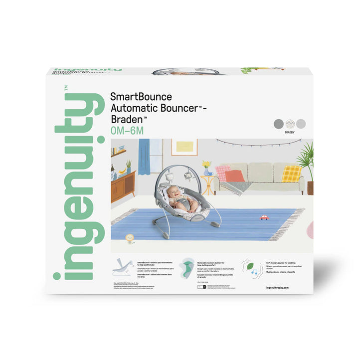 Ingenuity Smart Bounce Braden Bouncer Best price at Halamama Halamama