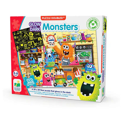 The Learning Journey Puzzle Doubles - Glow In The Dark - Monsters