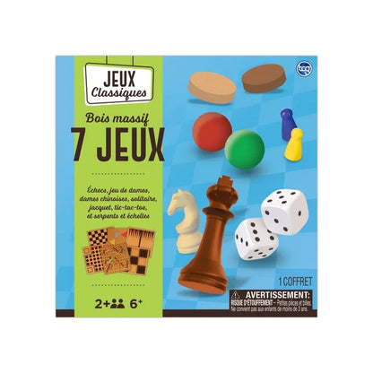 Classic Games 7-in-1 Solid Wood Multi-Pack