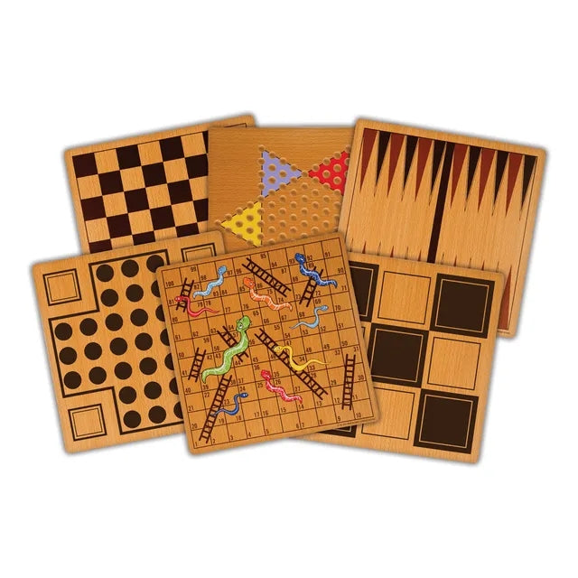 Classic Games 7-in-1 Solid Wood Multi-Pack