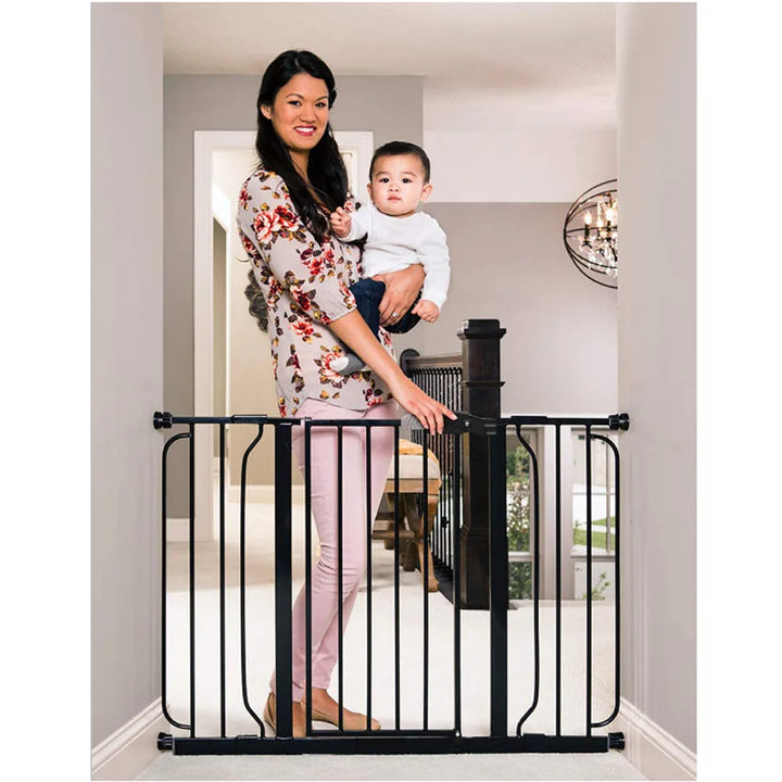 Regalo Easy Step Extra Wide Safety Gate Black