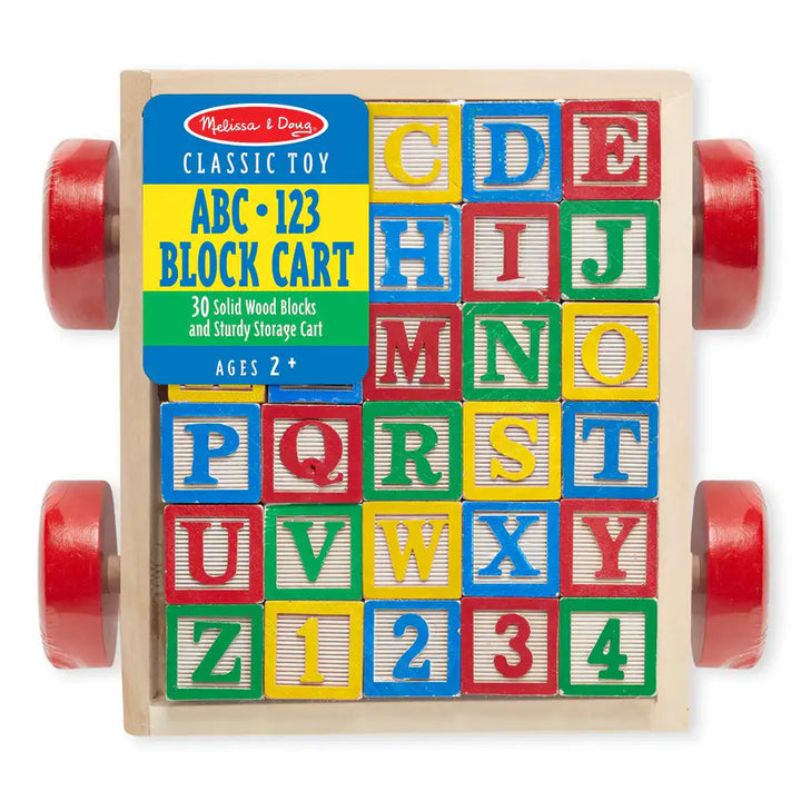 Melissa and Doug Classic ABC Block Cart