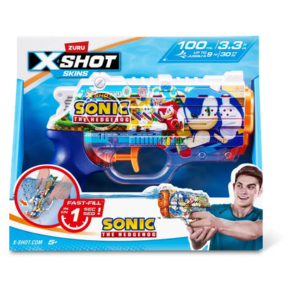 ZURU X-Shot Fast-Fill Skins Nano Blaster S1 (Sonic) (12 Pcs)