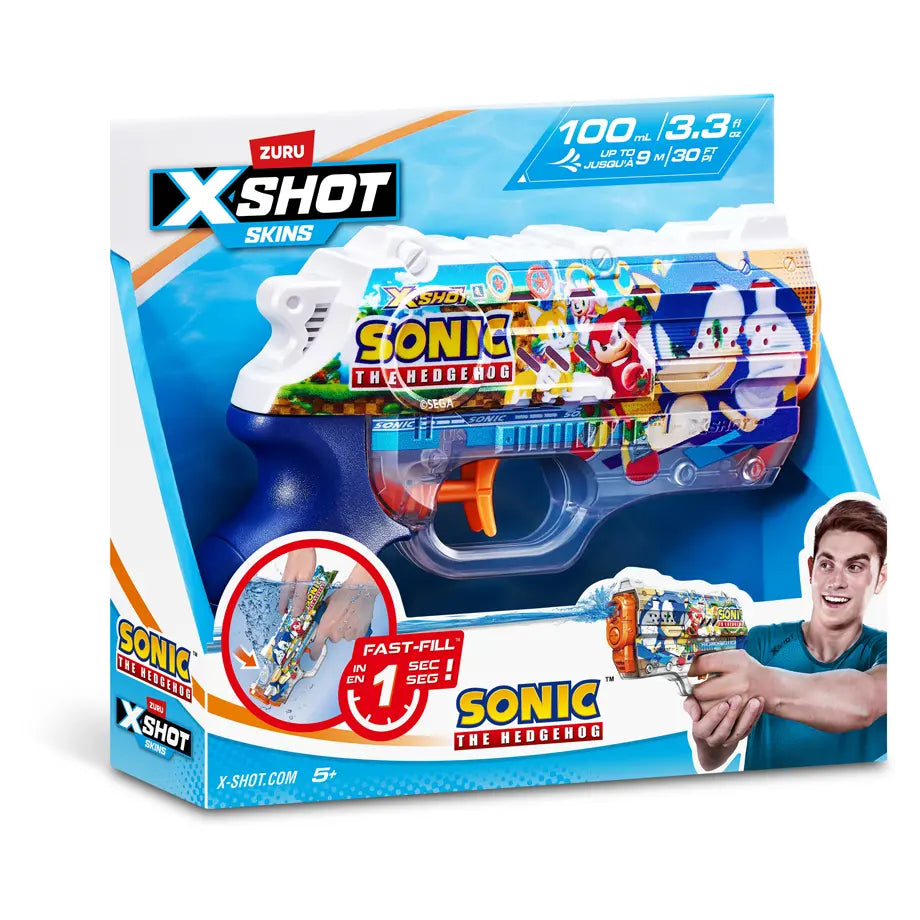 ZURU X-Shot Fast-Fill Skins Nano Blaster S1 (Sonic) (12 Pcs)