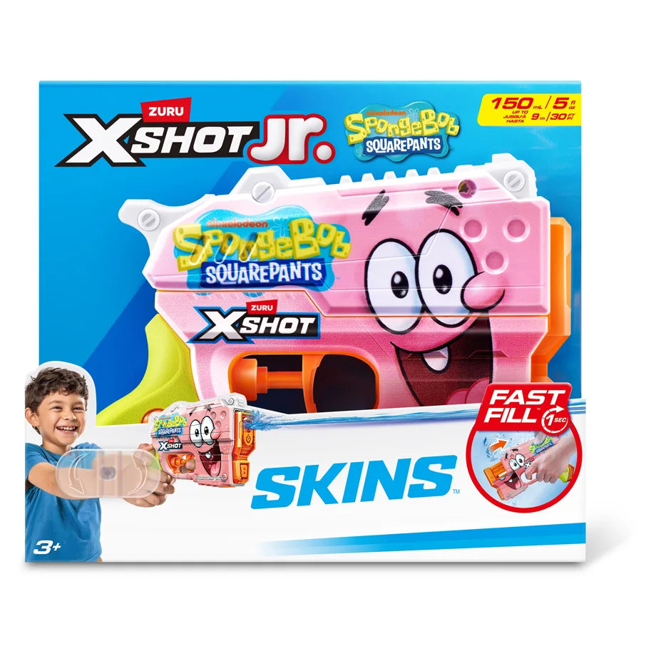 ZURU Xshot Water Fast Fill Skins Spongebob Jr, Series 1, (12Pcs)