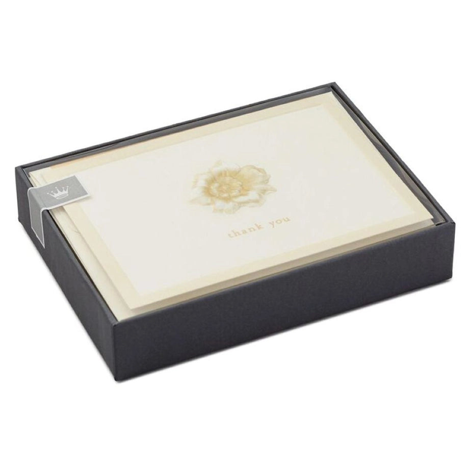 Hallmark Embossed Flower Thank-You Notes (Pack of 10)