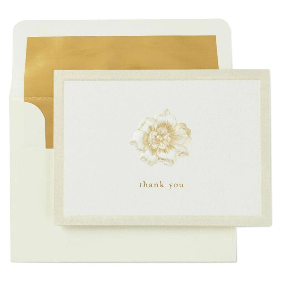 Hallmark Embossed Flower Thank-You Notes (Pack of 10)